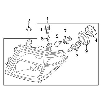 Nissan OE - Front Lamps - Headlamp Components