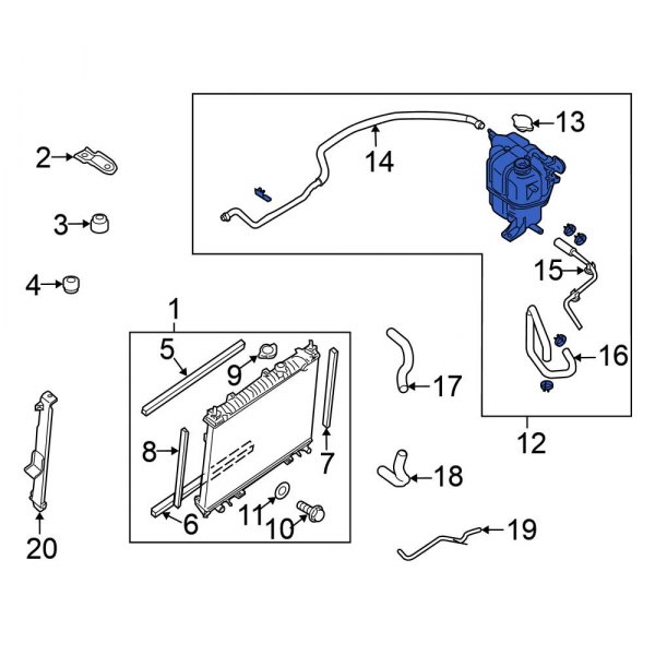 Engine Coolant Reservoir