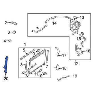 Nissan OE - Radiator Mount Bracket