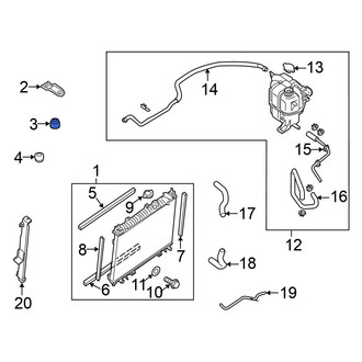 Nissan OE - Upper Radiator Insulator