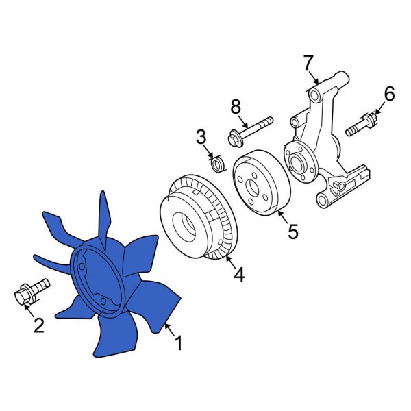 Engine Cooling Fan Clutch Blade