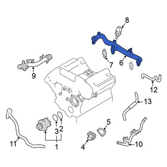 Nissan OE - Engine Coolant Crossover Pipe