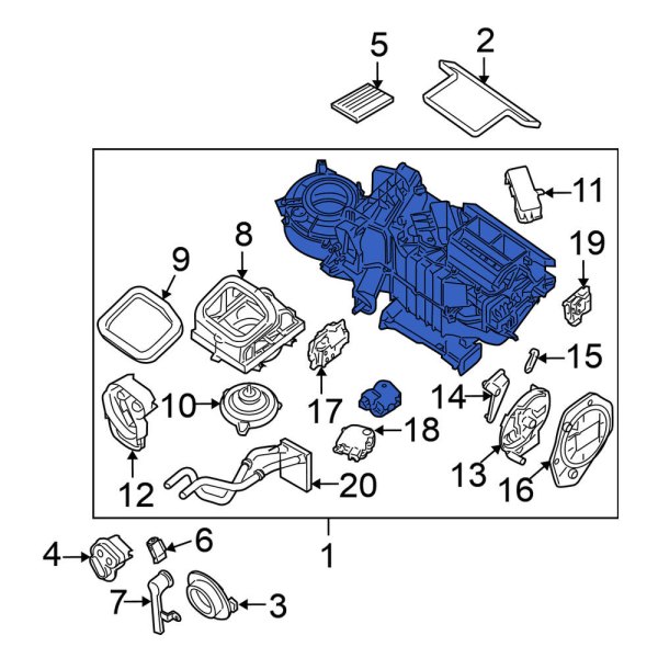 HVAC Unit Case Assembly