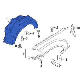 Nissan OE - Front Left Fender Splash Shield