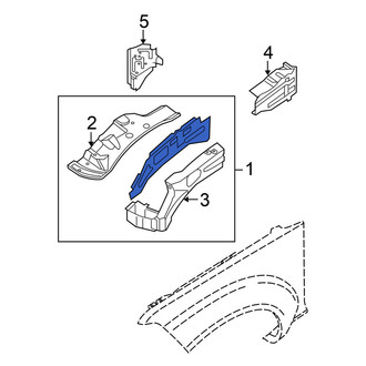 Nissan OE - Front Right Fender Apron Assembly