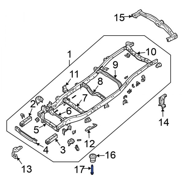 Body Mount Cushion Bolt