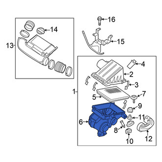 Nissan OE - Lower Air Filter Housing