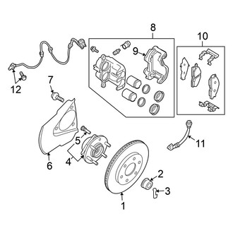 Nissan OE - Front Suspension - Brake Components (RWD)