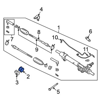Nissan OE - Right Rack and Pinion Mount Bushing