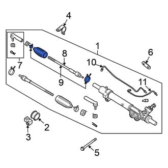 Nissan OE - Rack and Pinion Bellows