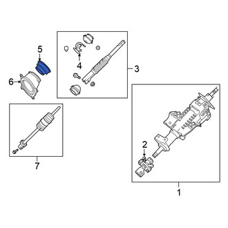 Nissan OE - Upper Steering Coupling Boot