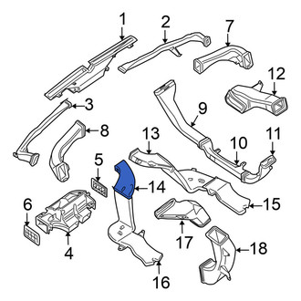 Nissan OE - Front Left Instrument Panel Air Duct