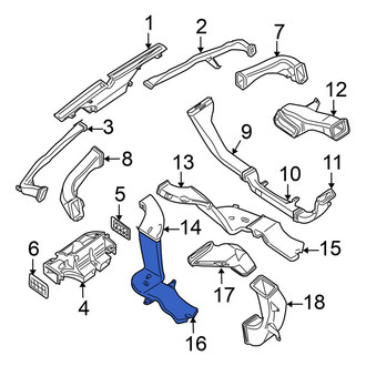 Nissan OE - Left Lower Instrument Panel Air Duct