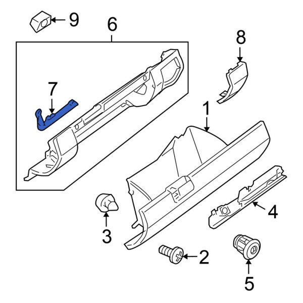 Glove Box Support