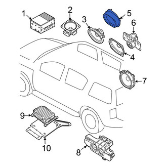Nissan OE - Front Left Radio Speaker Bracket