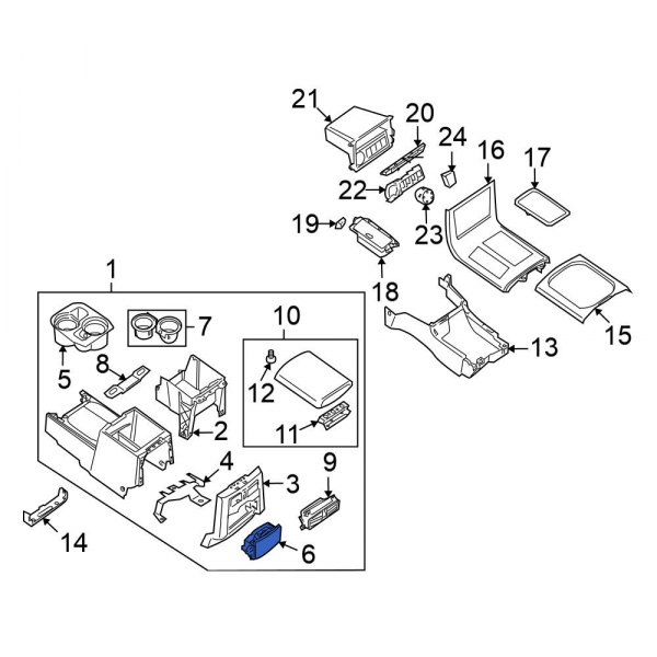 Console Cup Holder