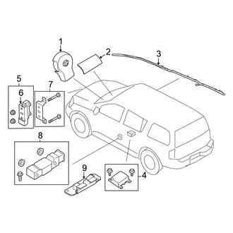 Nissan OE - Restraint Systems - Air Bag Components