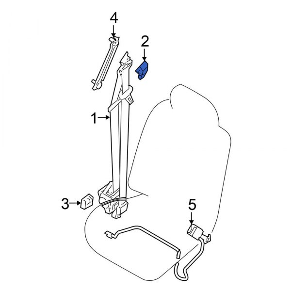 Seat Belt Anchor Plate Cover