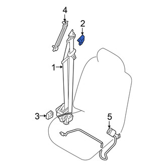 Nissan OE - Rear Seat Belt Anchor Plate Cover