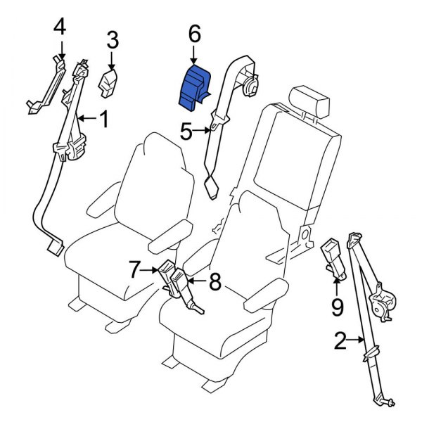 Seat Belt Retractor Cover