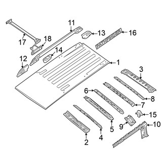 Nissan OE - Roof - Exterior Trim (W/O Sunroof)