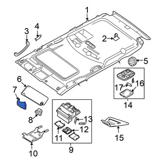 Nissan OE - Sun Visor Cap