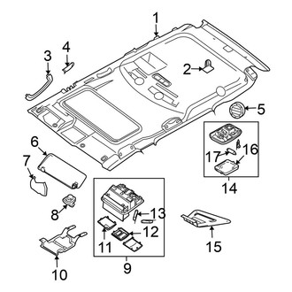 Nissan OE - Roof - Interior Trim (W/O Sunroof)