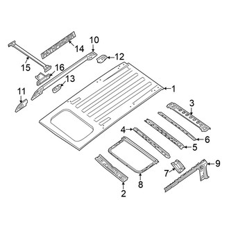 Nissan OE - Roof - Exterior Trim (With Sunroof)