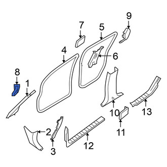 Nissan OE - Right Dashboard Air Vent Trim