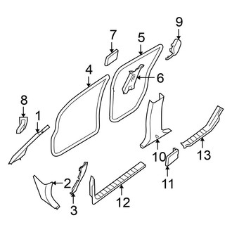 Nissan OE - Pillars, Rocker & Floor - Interior Trim