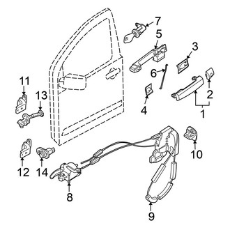 Nissan OE - Front Door - Lock & Hardware