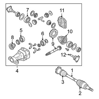 Nissan OE - Rear Suspension - Axle & Differential