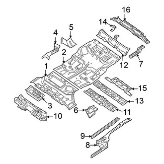 Nissan OE - Rear Body & Floor - Floor & Rails