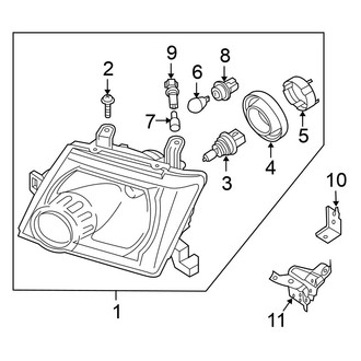 Nissan OE - Front Lamps - Headlamp Components