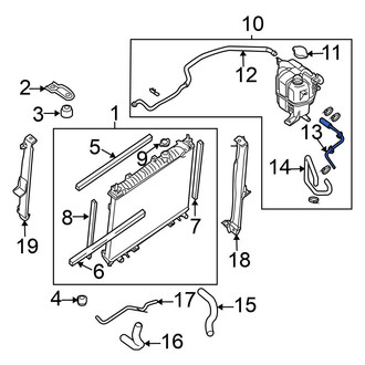 Nissan OE - Engine Coolant Reservoir Hose