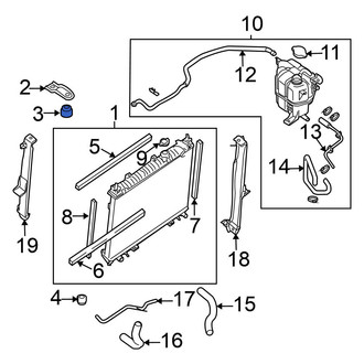 Nissan OE - Lower Radiator Insulator