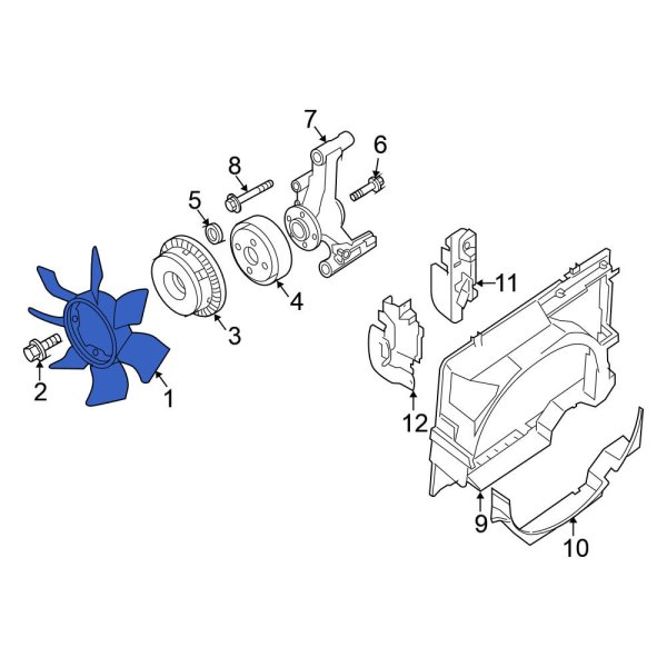 Engine Cooling Fan Clutch Blade