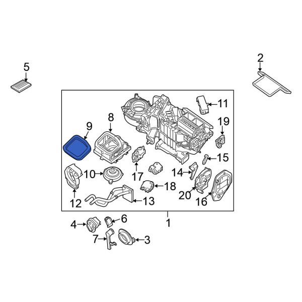 HVAC Air Inlet Housing Seal