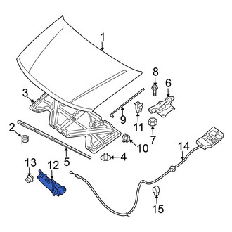 Nissan OE - Front Hood Latch
