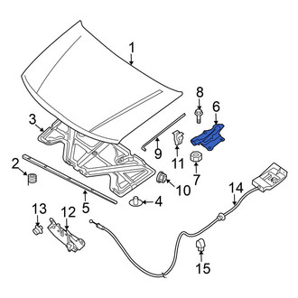 Nissan OE - Front Left Hood Hinge