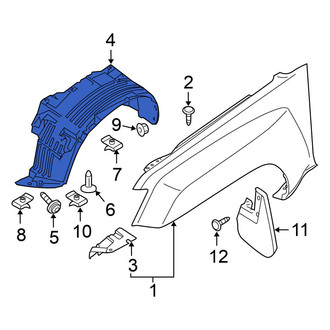 Nissan OE - Front Left Fender Splash Shield