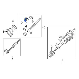 Nissan OE - Steering Coupling Boot Retaining Ring