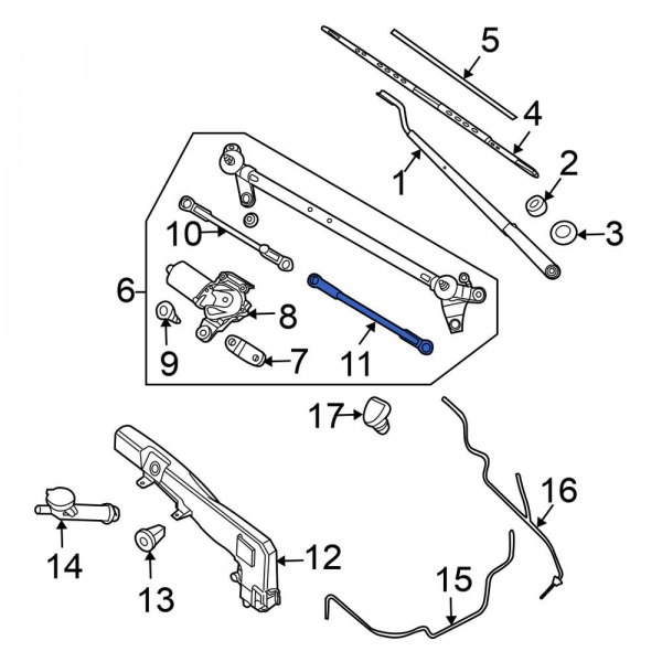 Windshield Wiper Linkage