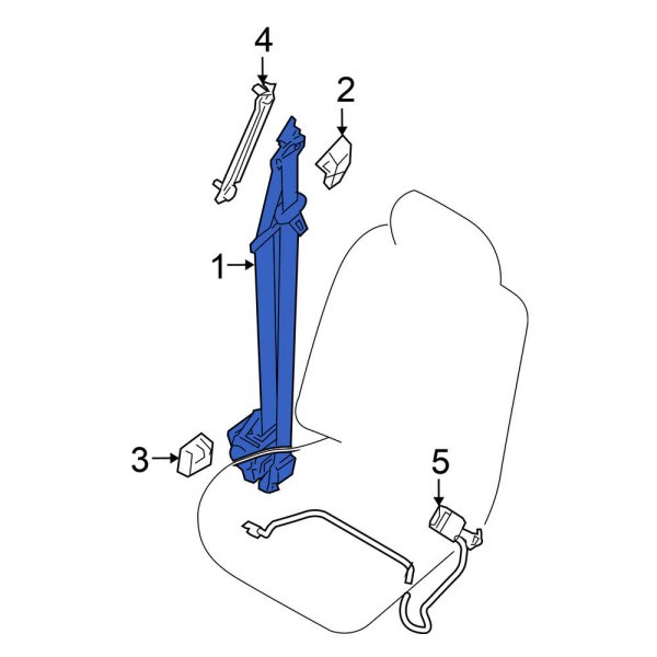 Seat Belt Lap and Shoulder Belt