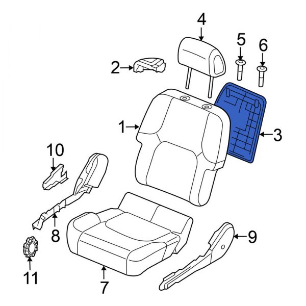 Seat Back Panel