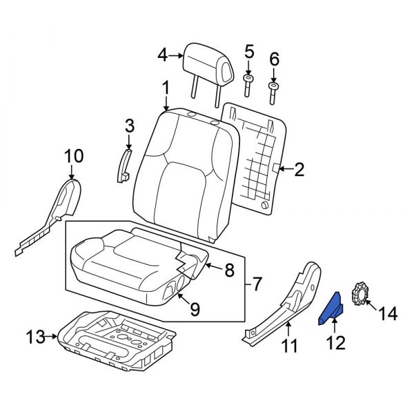 Seat Back Recliner Adjustment Handle