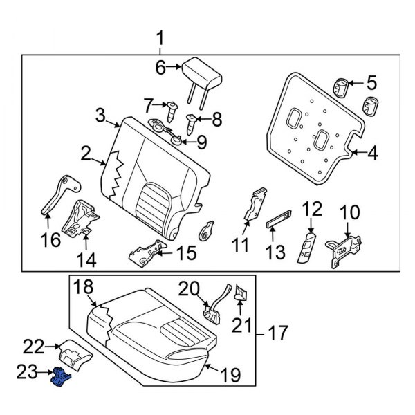 Seat Hinge Bracket