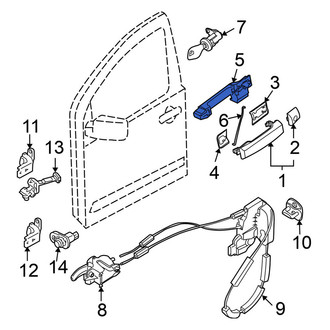 Nissan OE - Right Exterior Door Handle Reinforcement