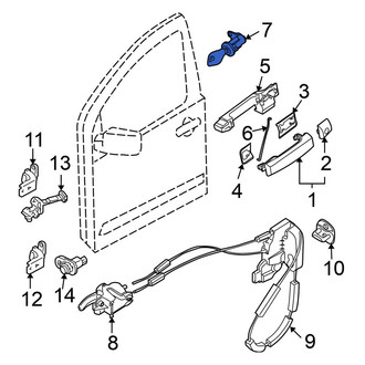 Nissan OE - Right Door Lock Cylinder