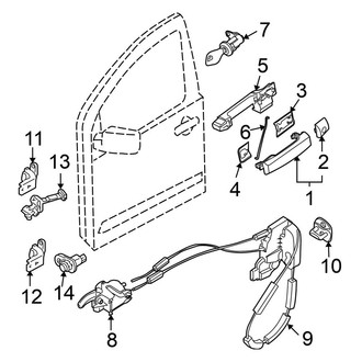 Nissan OE - Front Door - Lock & Hardware